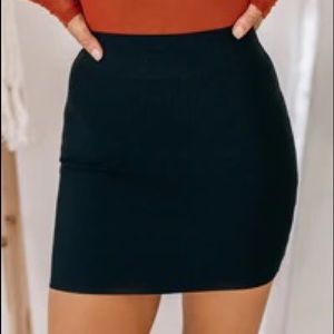 Chocolate U.S.A. Bandage Mini Skirt (Black) - Small